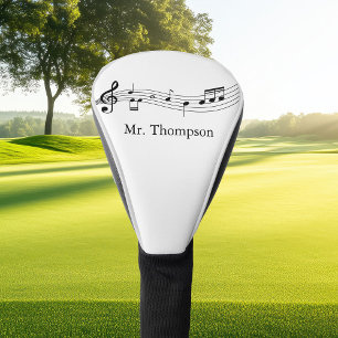 Musical Notes Band or Choir Teacher Custom Music Golf Head Cover