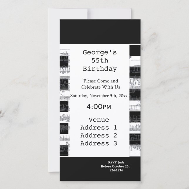 Musical Notes Birthday (Front)