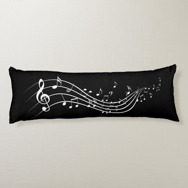 Musical Notes Body Pillow (Back)
