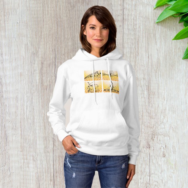 Musical Notes Burst Abstract Hoodie (Creator Uploaded)