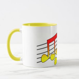 Musical Notes Ceramic Mug