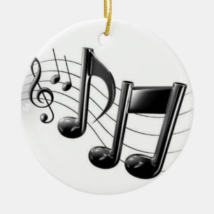"MUSICAL NOTES" CHRISTMAS (OR ANYTIME) ORNAMENT