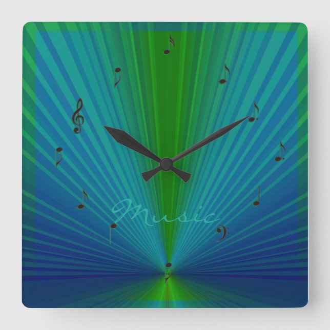 Musical Notes Creative>Music Wall Clock (Front)