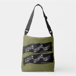 Musical notes crossbody bag