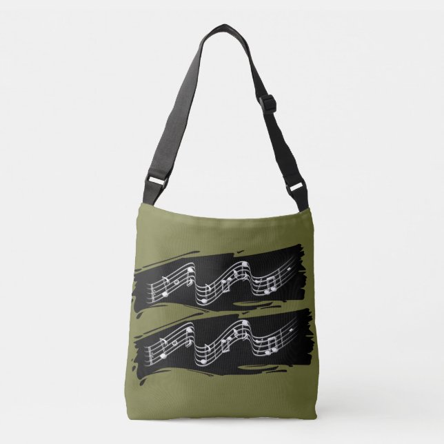 Musical notes crossbody bag (Front)