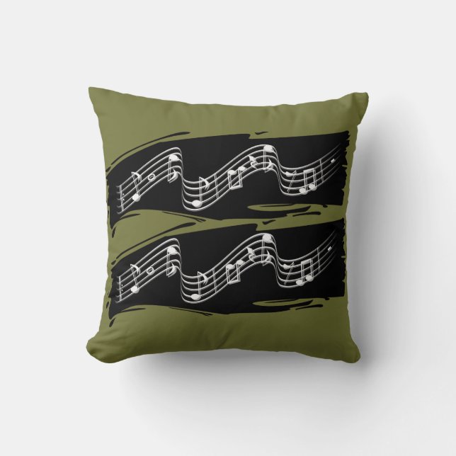Musical notes cushion (Front)