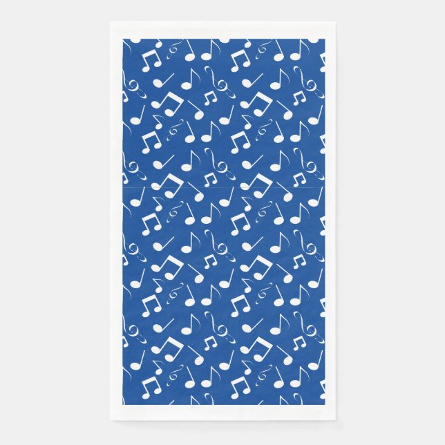 Musical Notes Design Guest Towel Napkins (Front)