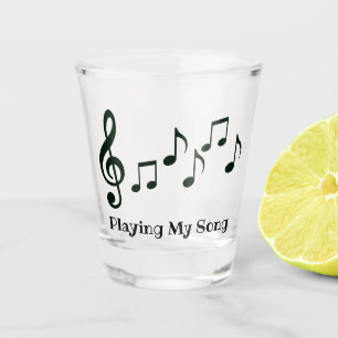 Musical Notes Design Shot Glass