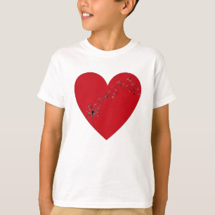 Musical notes in the heart, T-Shirt