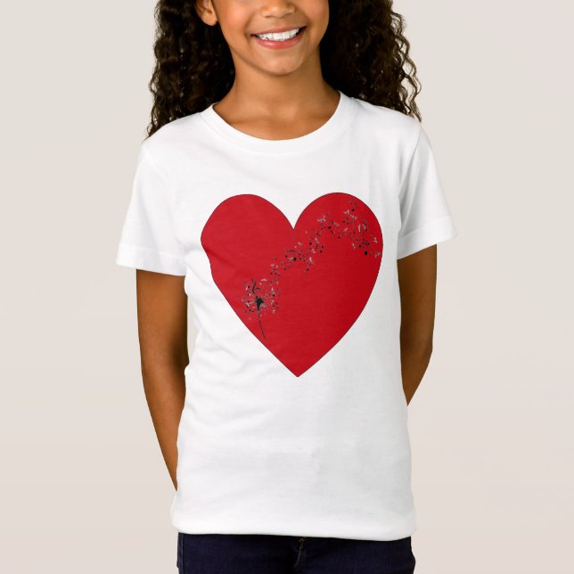 Musical notes in the heart, T-Shirt (Front)