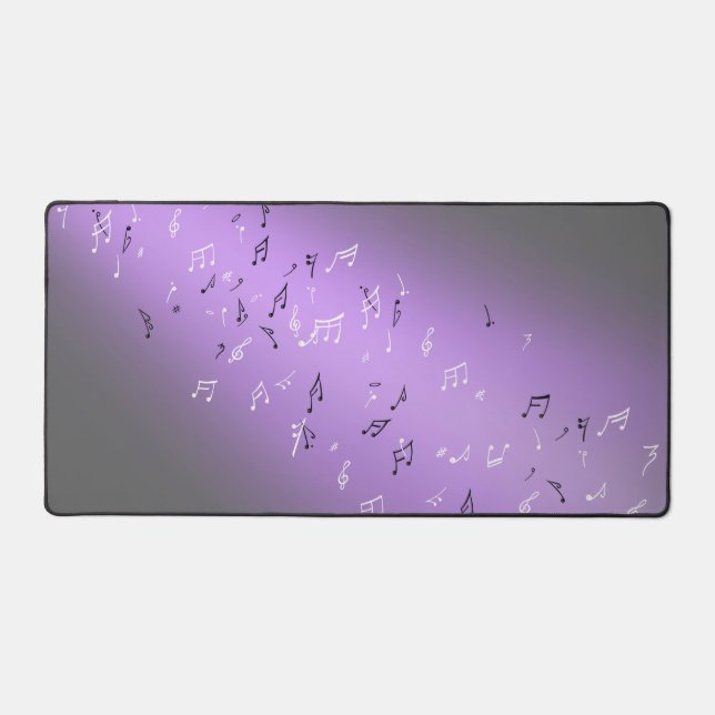 Musical Notes in the Moonlight   Desk Mat (Front)