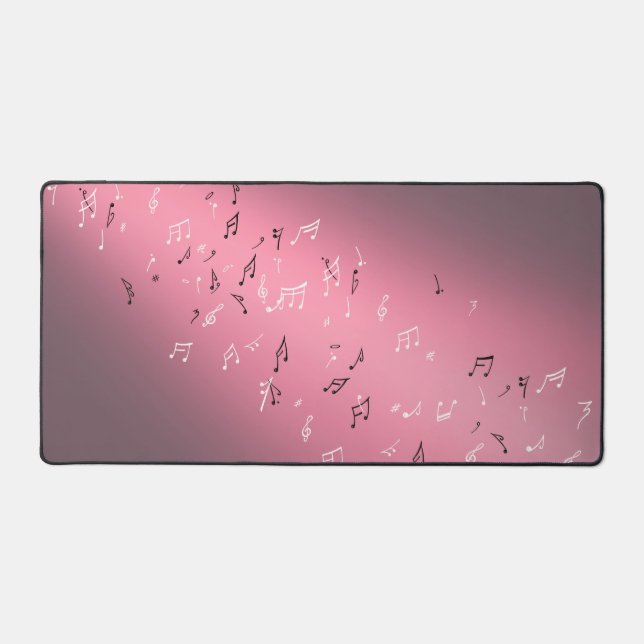 Musical Notes in the Moonlight  Desk Mat (Front)