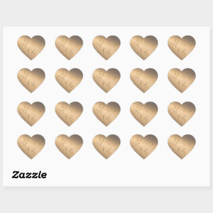 Musical Notes in the Moonlight Heart Sticker