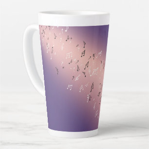 Musical Notes in the Moonlight  Latte Mug