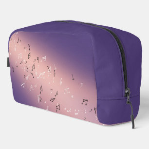 Musical Notes in the Moonlight Pink & Purple Dopp Kit