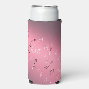 Musical Notes in the moonlight Seltzer Can Cooler
