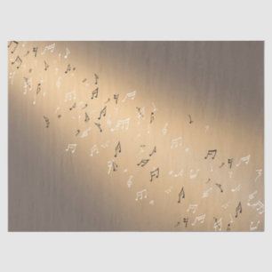 Musical Notes in the moonlight Tissue Paper