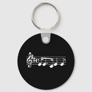 Musical Notes Key Ring