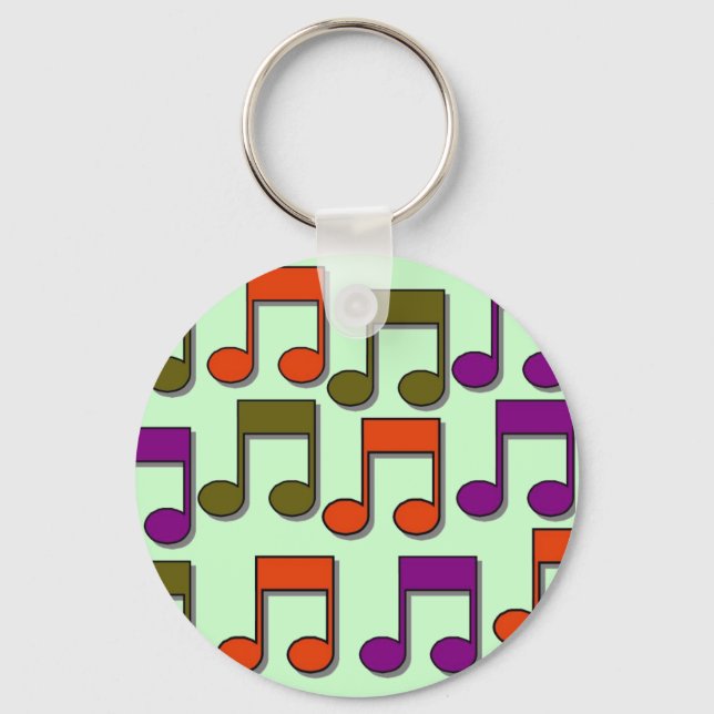 Musical Notes Key Ring (Front)