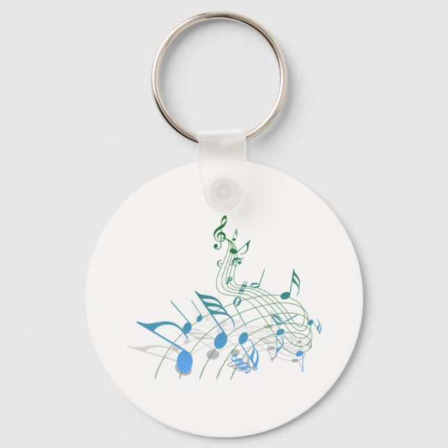 Musical Notes Key Ring (Front)