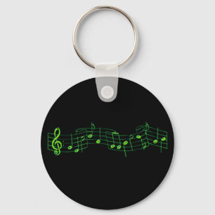 Musical Notes Key Ring