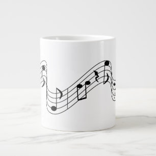 Musical Notes Large Coffee Mug