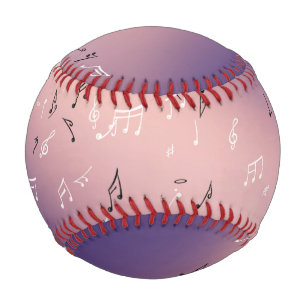 Musical Notes Lavender Moon Baseball