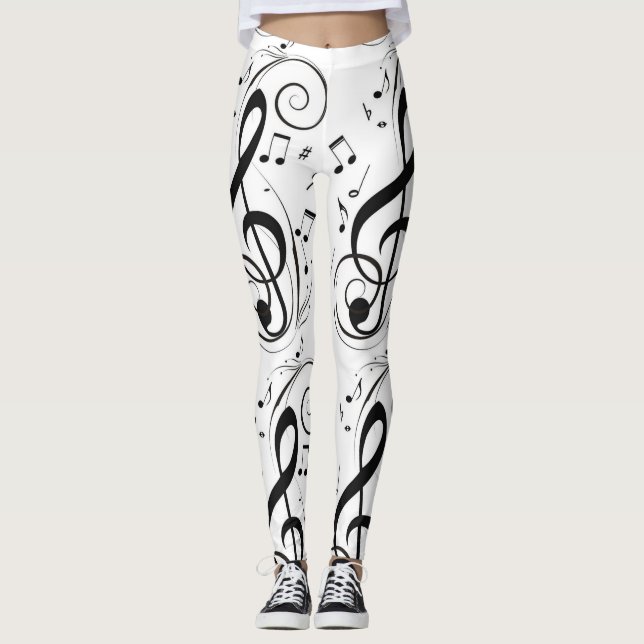 **MUSICAL NOTES** LEGGINGS (Front)