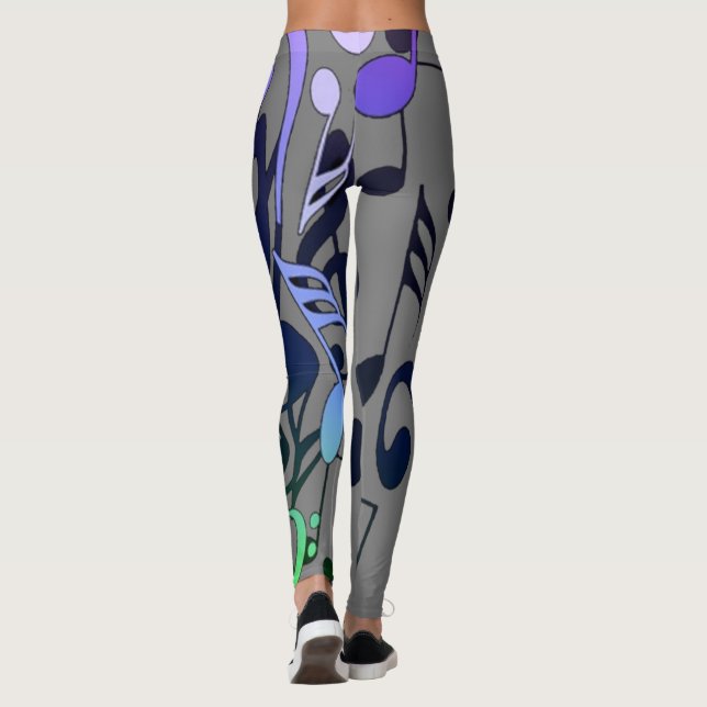 Musical Notes Leggings (Back)