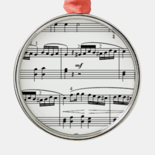 musical notes metal tree decoration