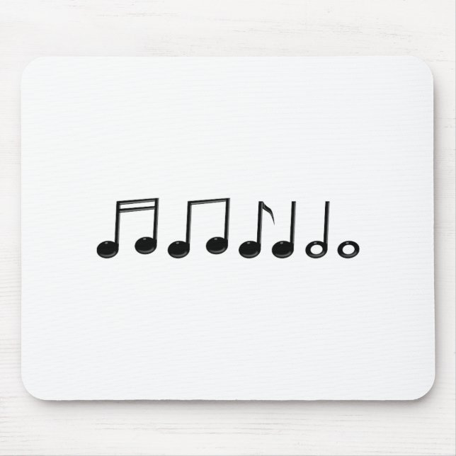Musical Notes Mouse Pad (Front)