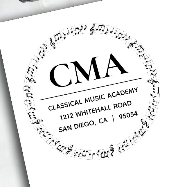 Musical Notes Music Teacher School Self-inking Stamp (Creator Uploaded)