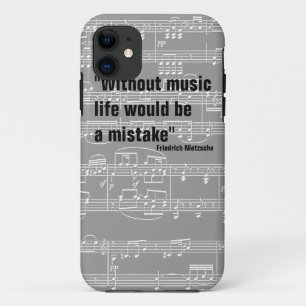 musical notes & music-themed quote Case-Mate iPhone case
