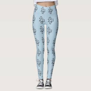 Musical Notes Pattern Leggings