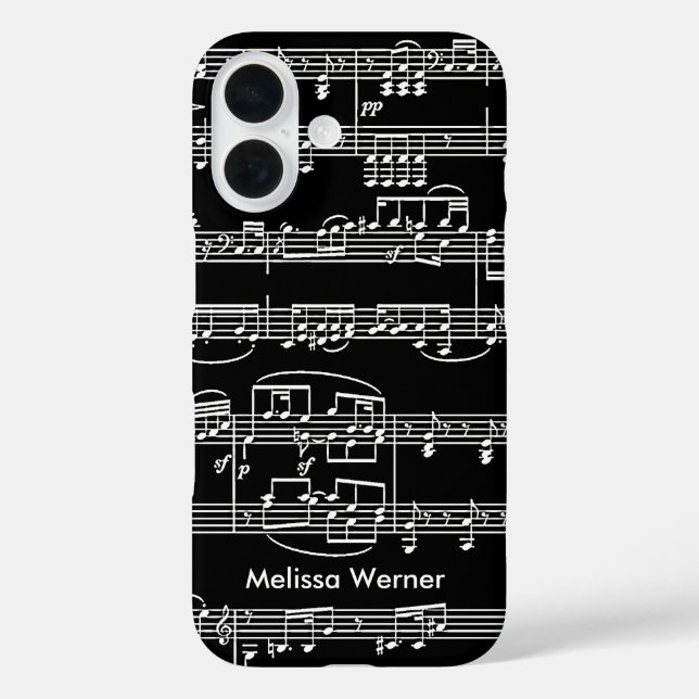 Musical Notes personalised Case-Mate iPhone Case (Back)