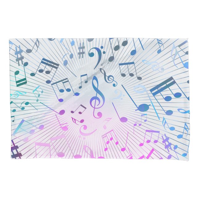 Musical Notes Pillowcase (Front-Left)