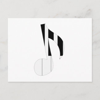 Musical notes postcard