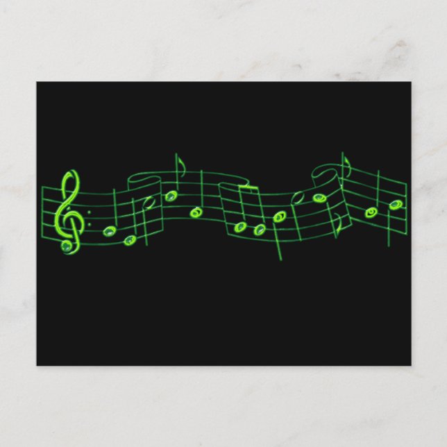 Musical Notes Postcard (Front)