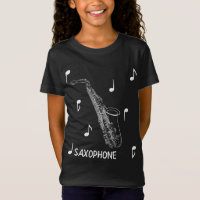 Musical Notes Saxophone T-Shirt