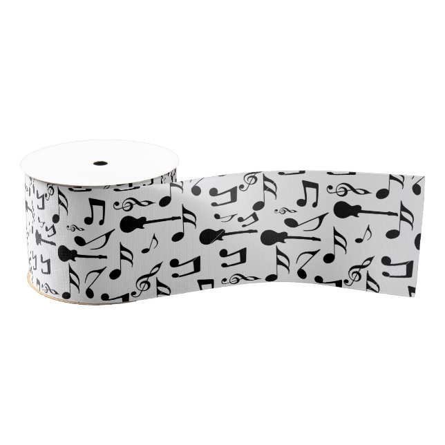 Musical Notes - Sheet Music Design Grosgrain Ribbon (Spool)