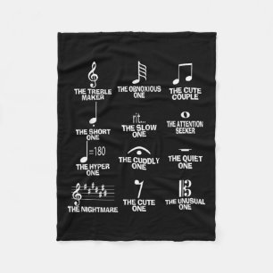 Musical Notes Symbol Definition Humor Funny Christ Fleece Blanket