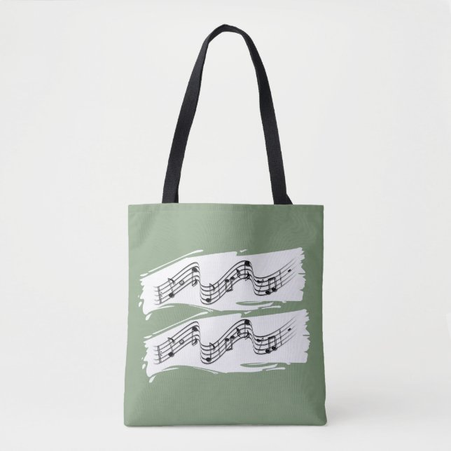 Musical notes tote bag (Front)