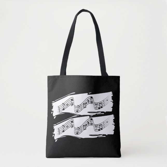 Musical notes tote bag (Front)