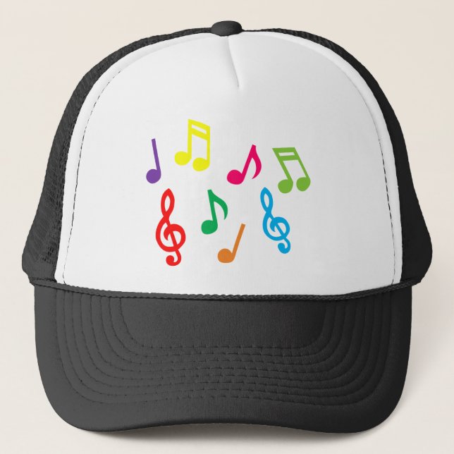 Musical notes trucker hat (Front)