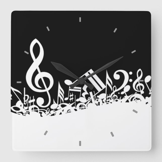 Musical Notes Wall Clock (Front)