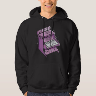 Musical Pianist Music Piano Keyboard Piano Girl Hoodie