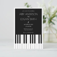 Musical piano black and white Wedding