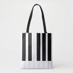 Musical Piano Keyboard Tote