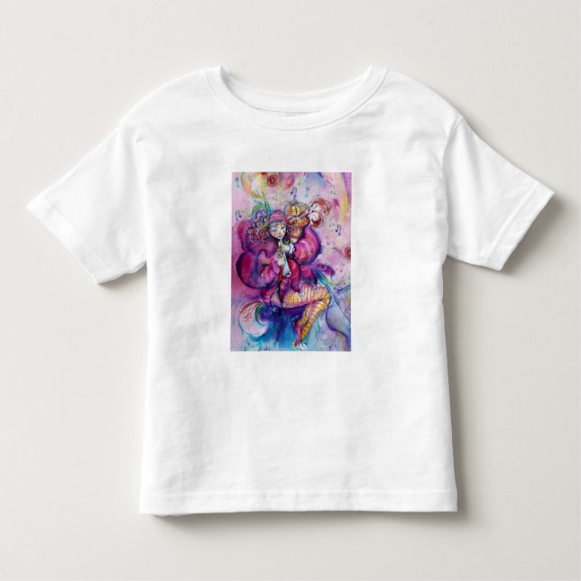 MUSICAL PINK CLOWN TODDLER T-Shirt (Front)