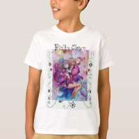 MUSICAL PINK CLOWN WITH GEOMETRIC SWIRLS